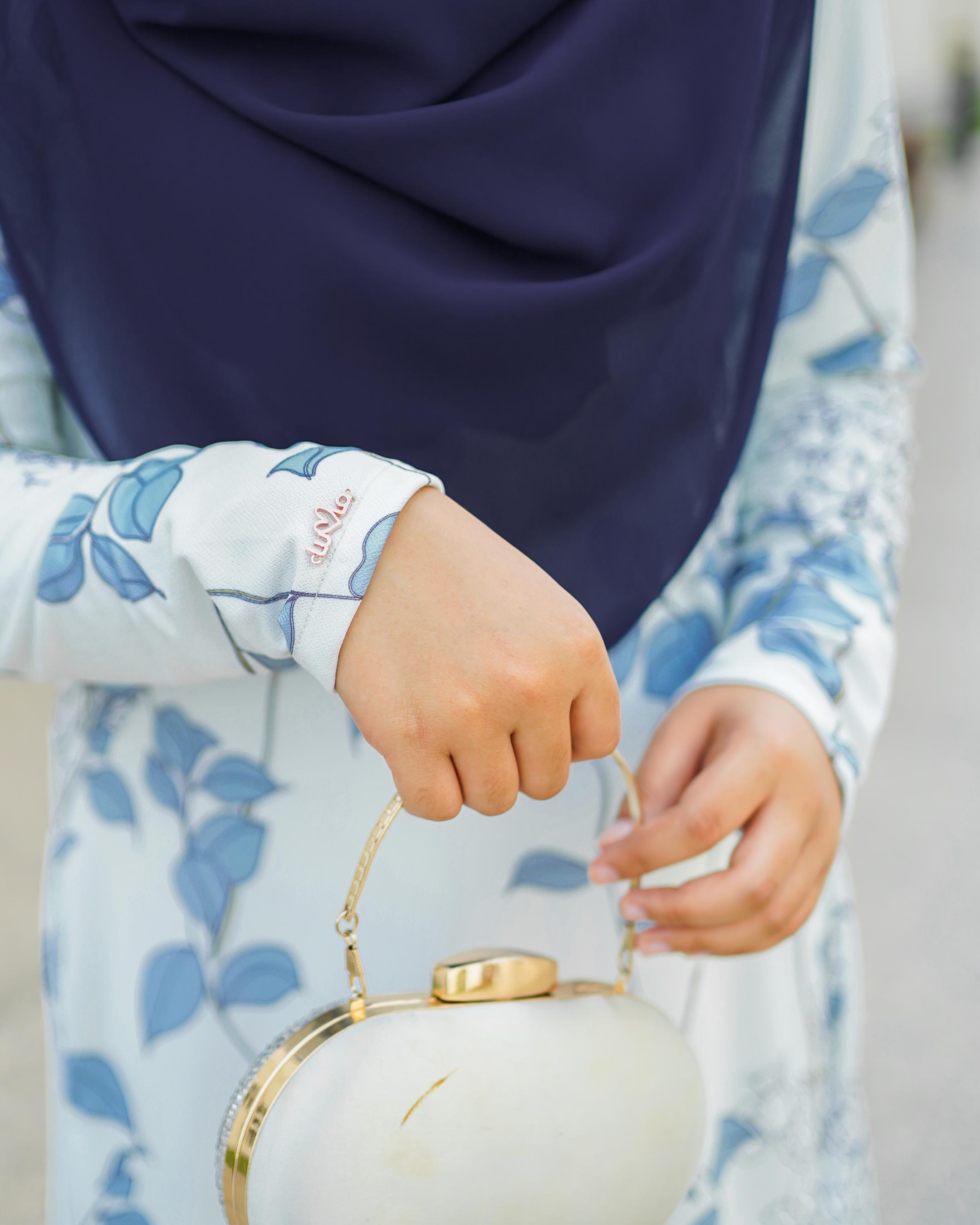 Baju Kurung Lara 2.0 - Sky Blossom
