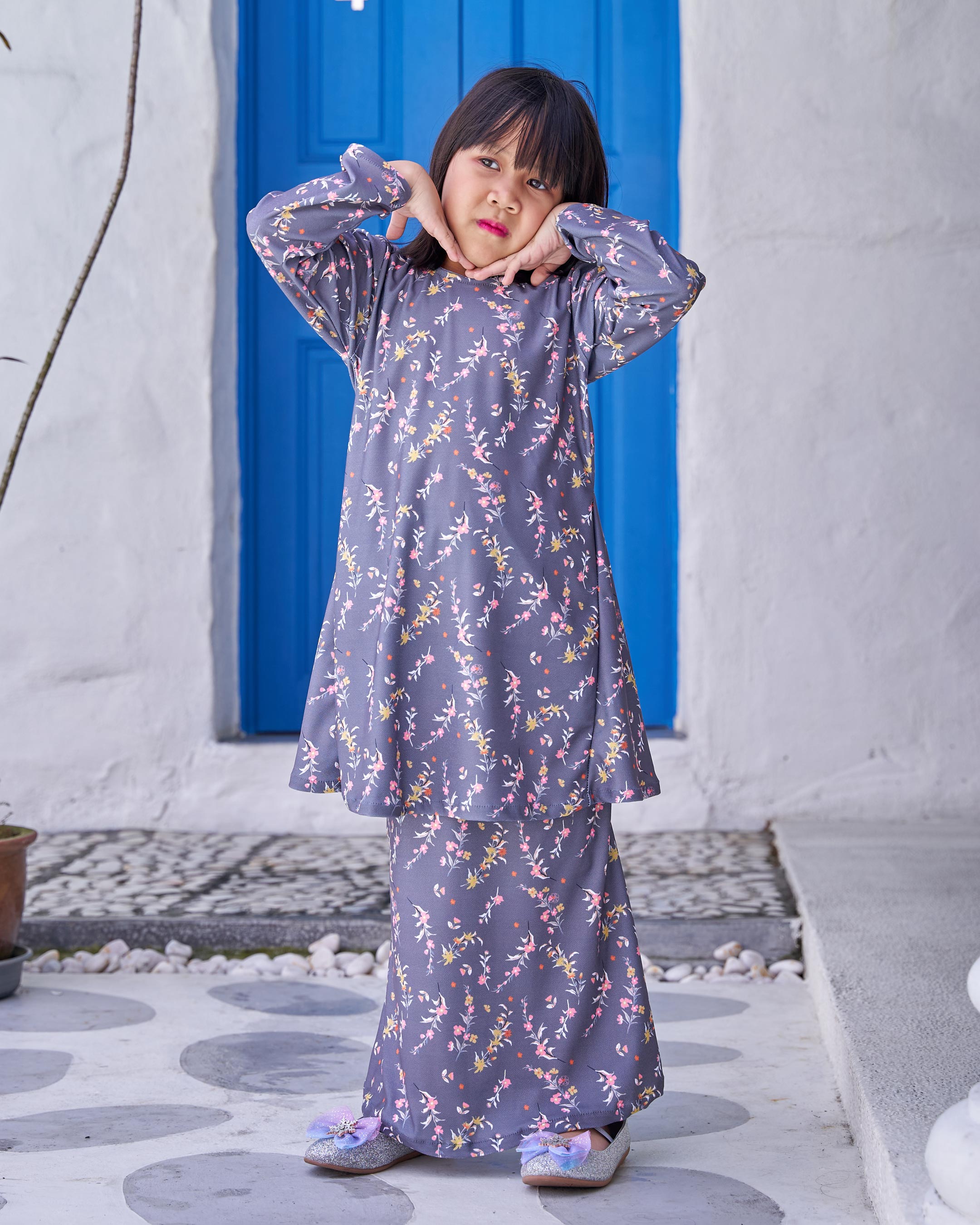 Baju Kurung Pahang Laura Printed Kids 9.0