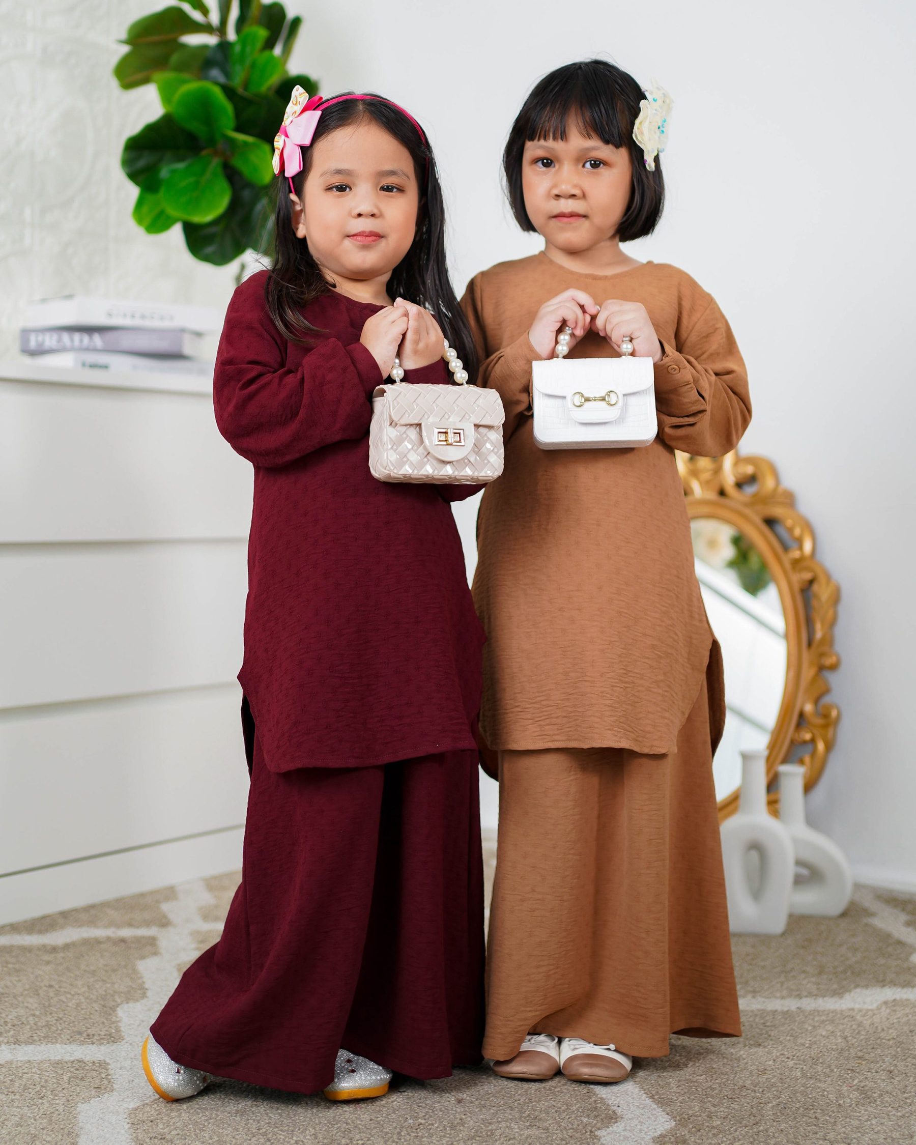 Baju Kurung Lisna Kids Laluna X MCC - Maroon