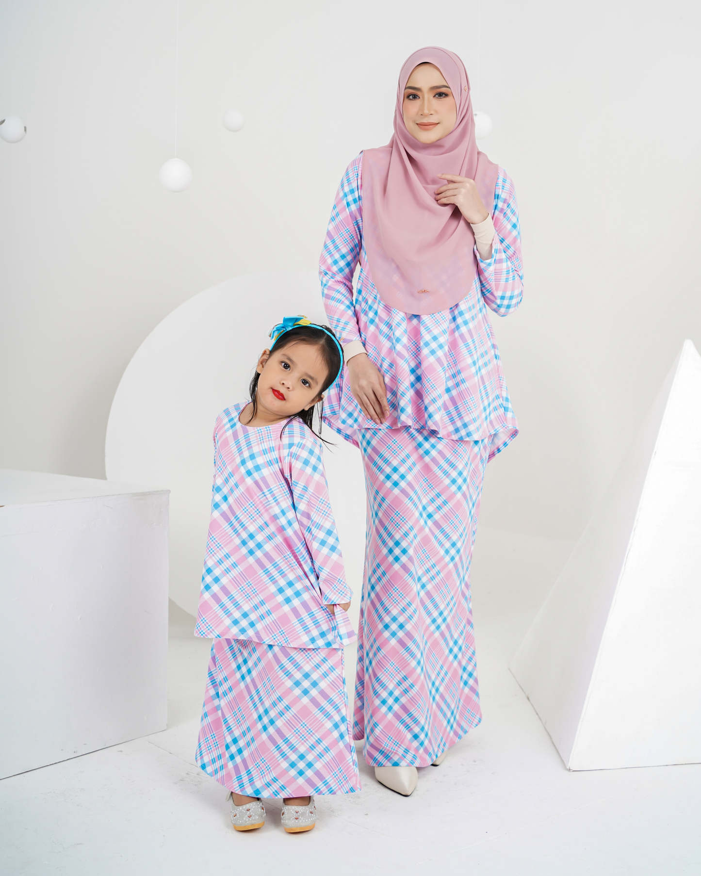 Baju Kurung Lola Printed Kids 2.0 - Gingham Love