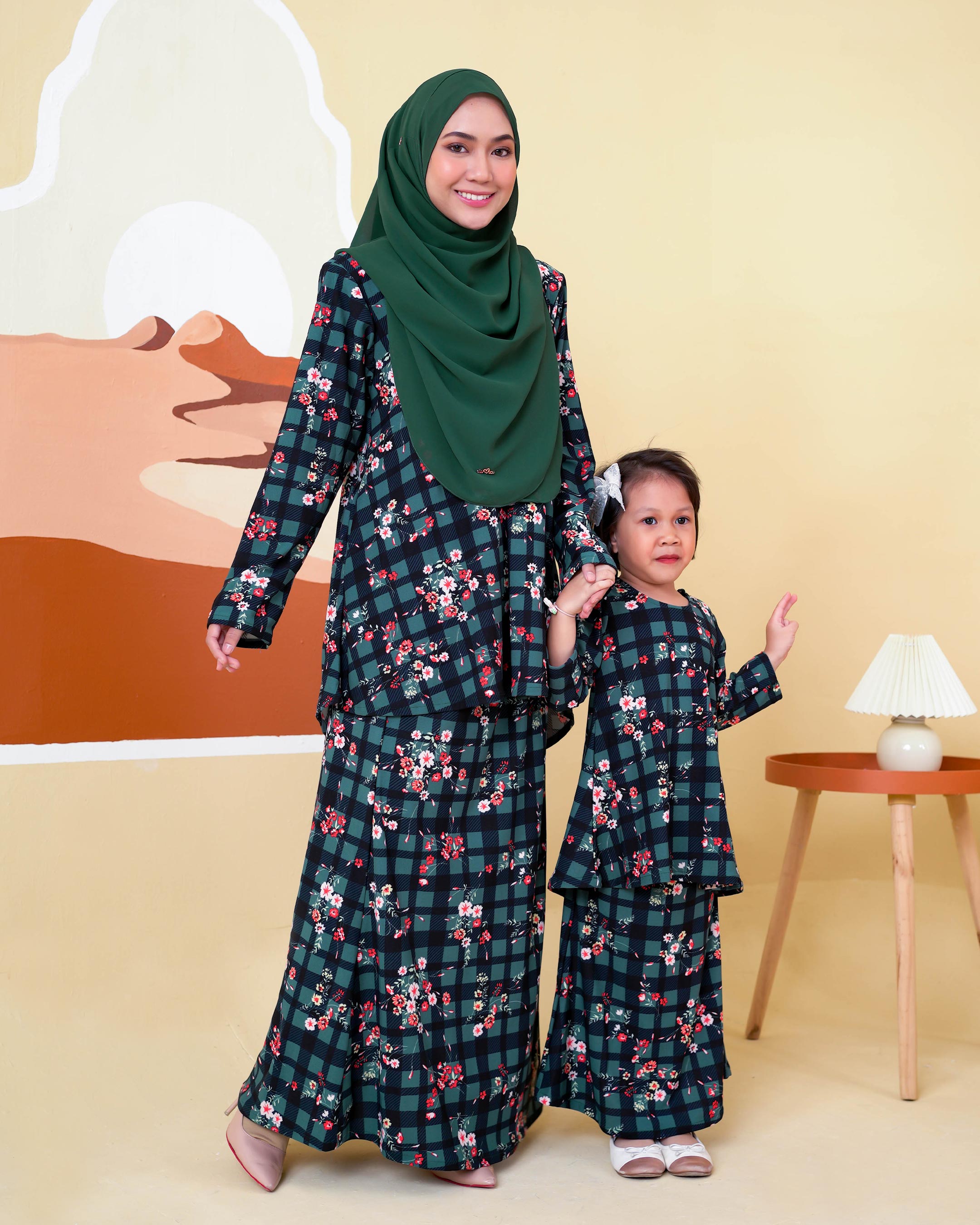 Baju Kurung Lola Printed 2.0 - Claude Checkered