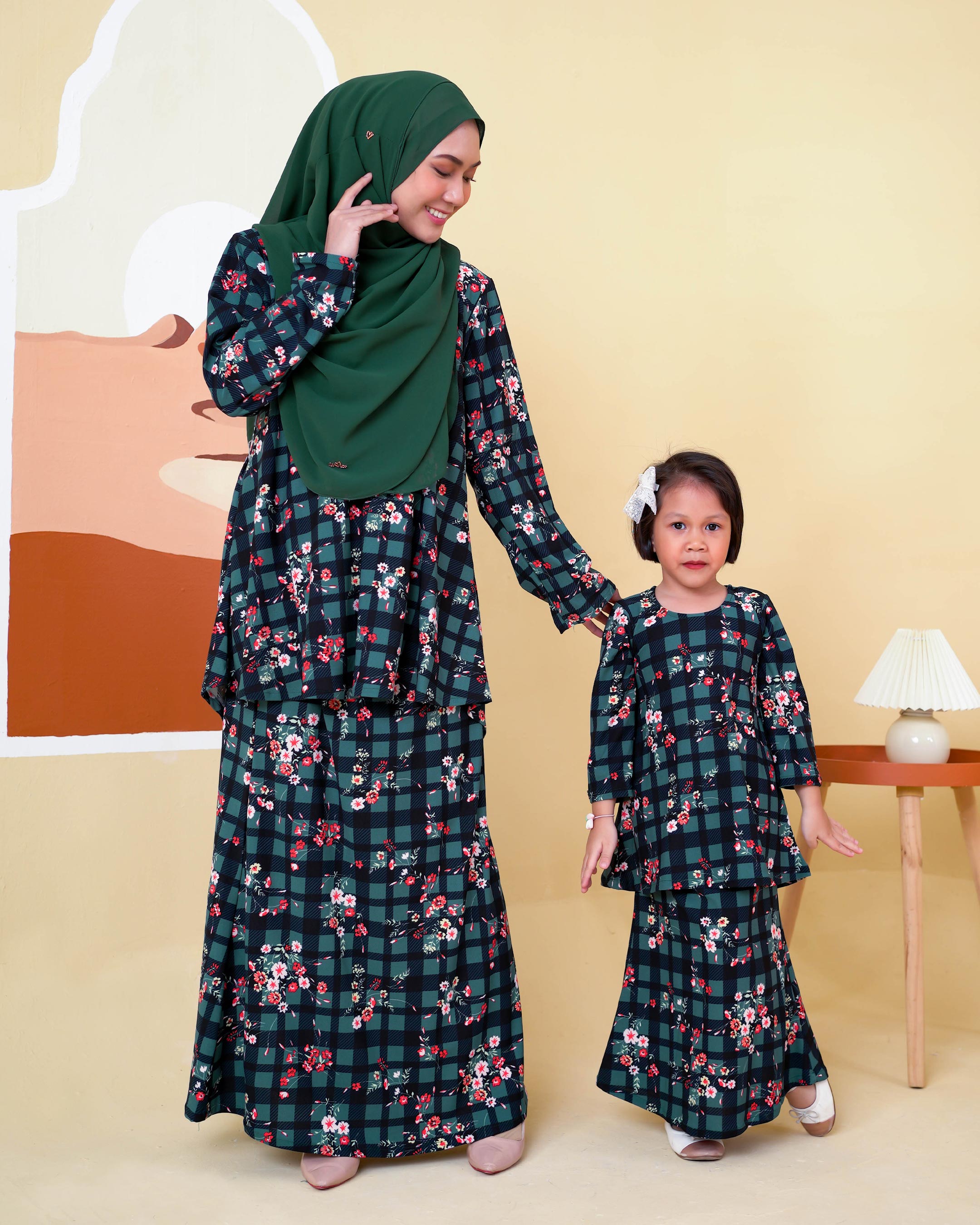 Baju Kurung Lola Printed 2.0 - Claude Checkered