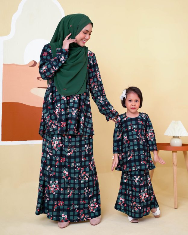 Baju Kurung Lola Printed 2.0 - Claude Checkered