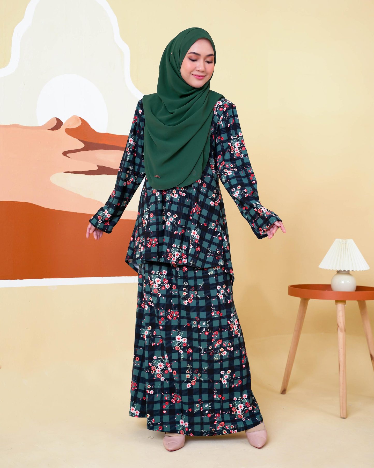 Baju Kurung Lola Printed 2.0 - Claude Checkered