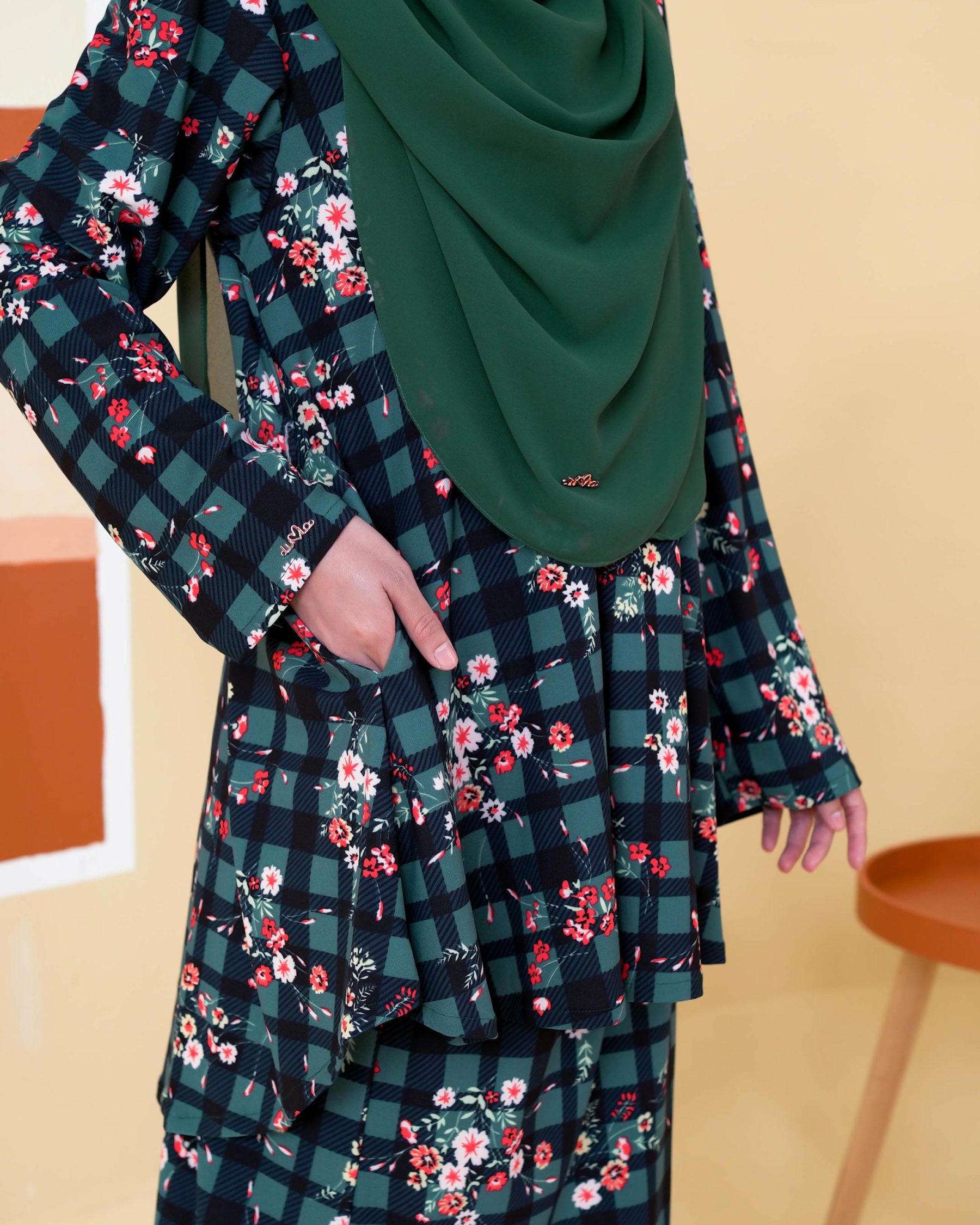 Baju Kurung Lola Printed 2.0 - Claude Checkered