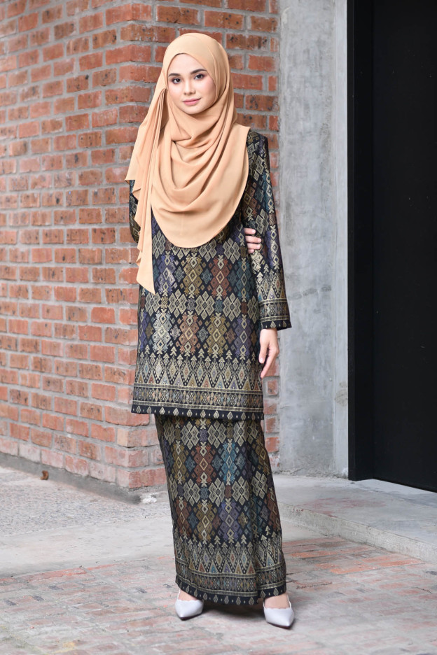 Baju Kurung Songket Luella - Black Smith