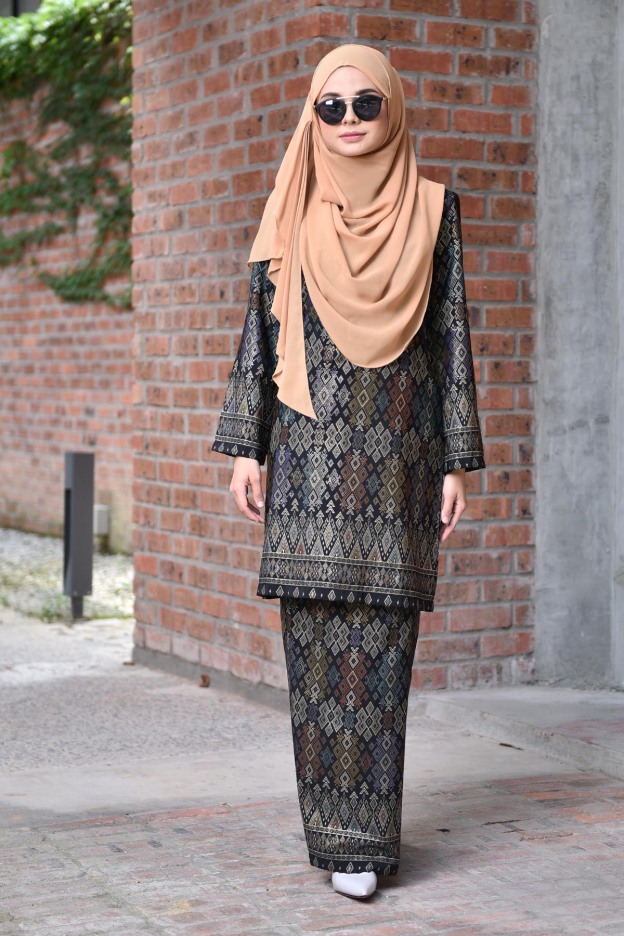 Baju Kurung Songket Luella - Black Smith