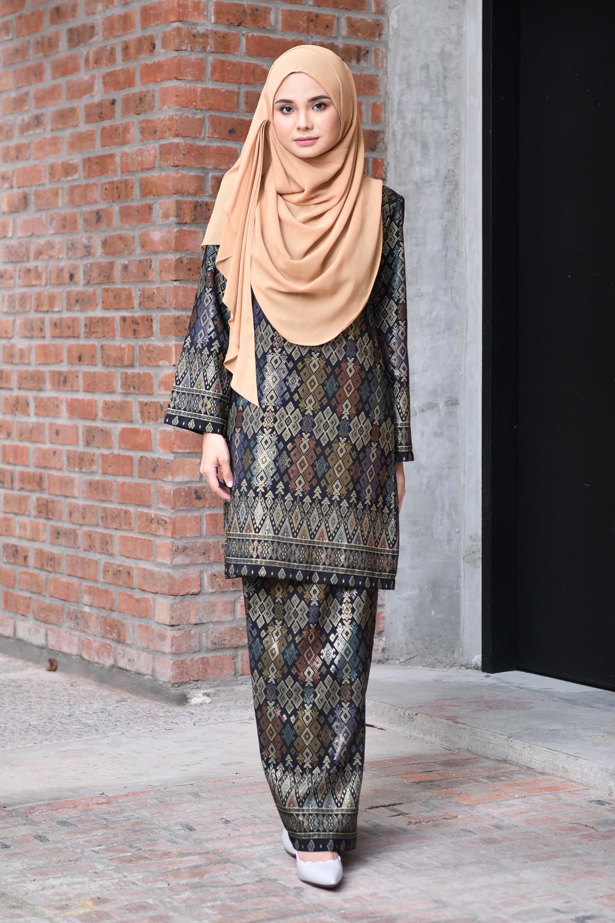 Baju Kurung Songket Luella - Black Smith
