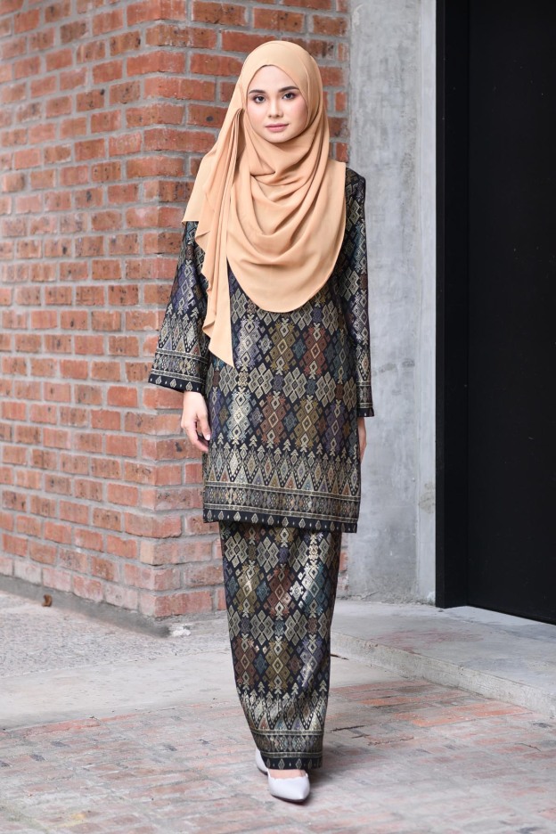 Baju Kurung Songket Luella - Black Smith