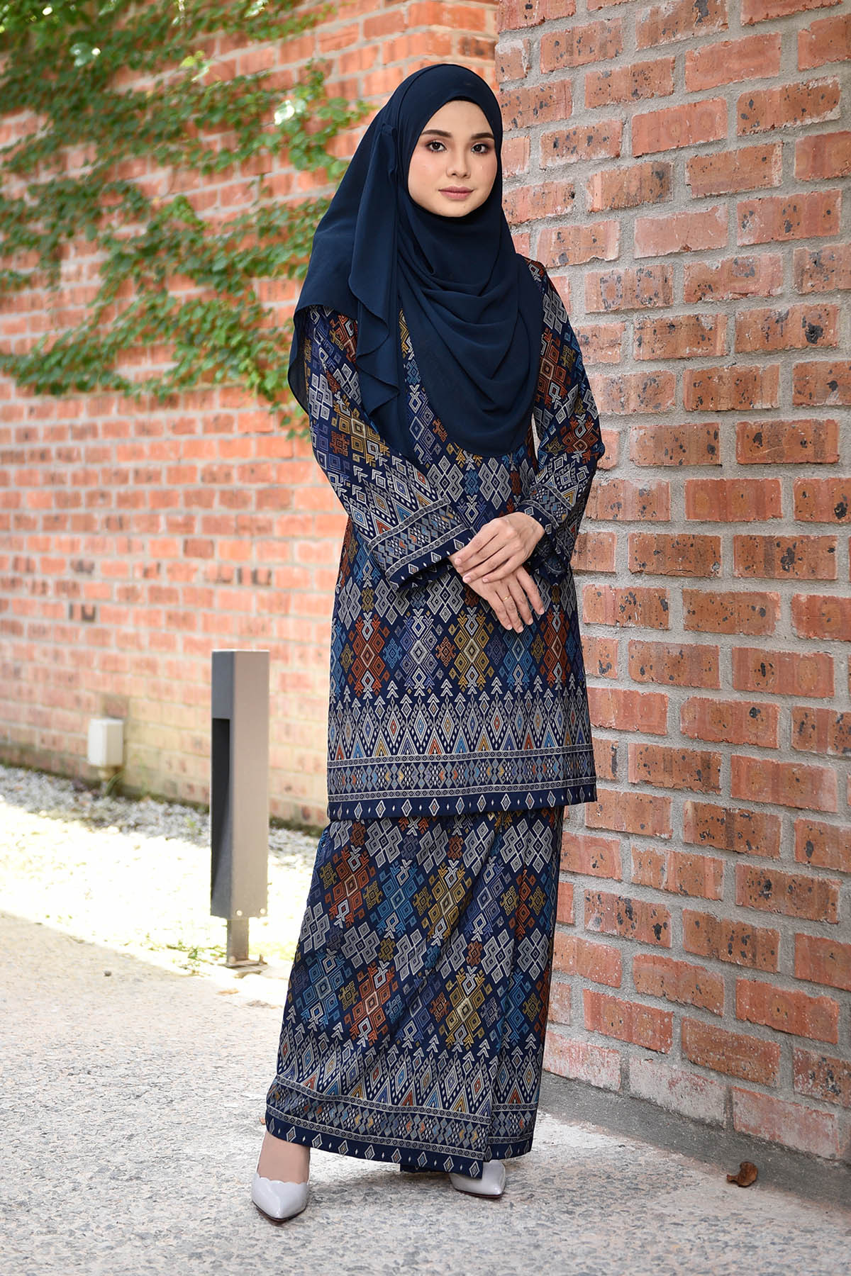 Baju Kurung Songket Luella - Blue Knight
