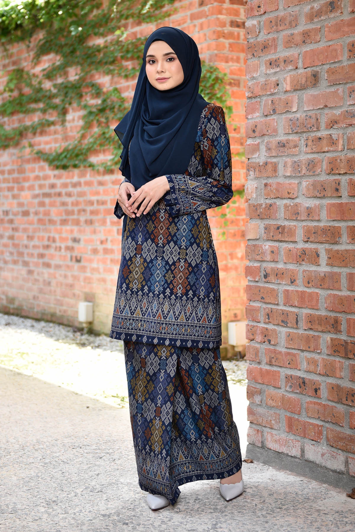 Baju Kurung Songket Luella - Blue Knight