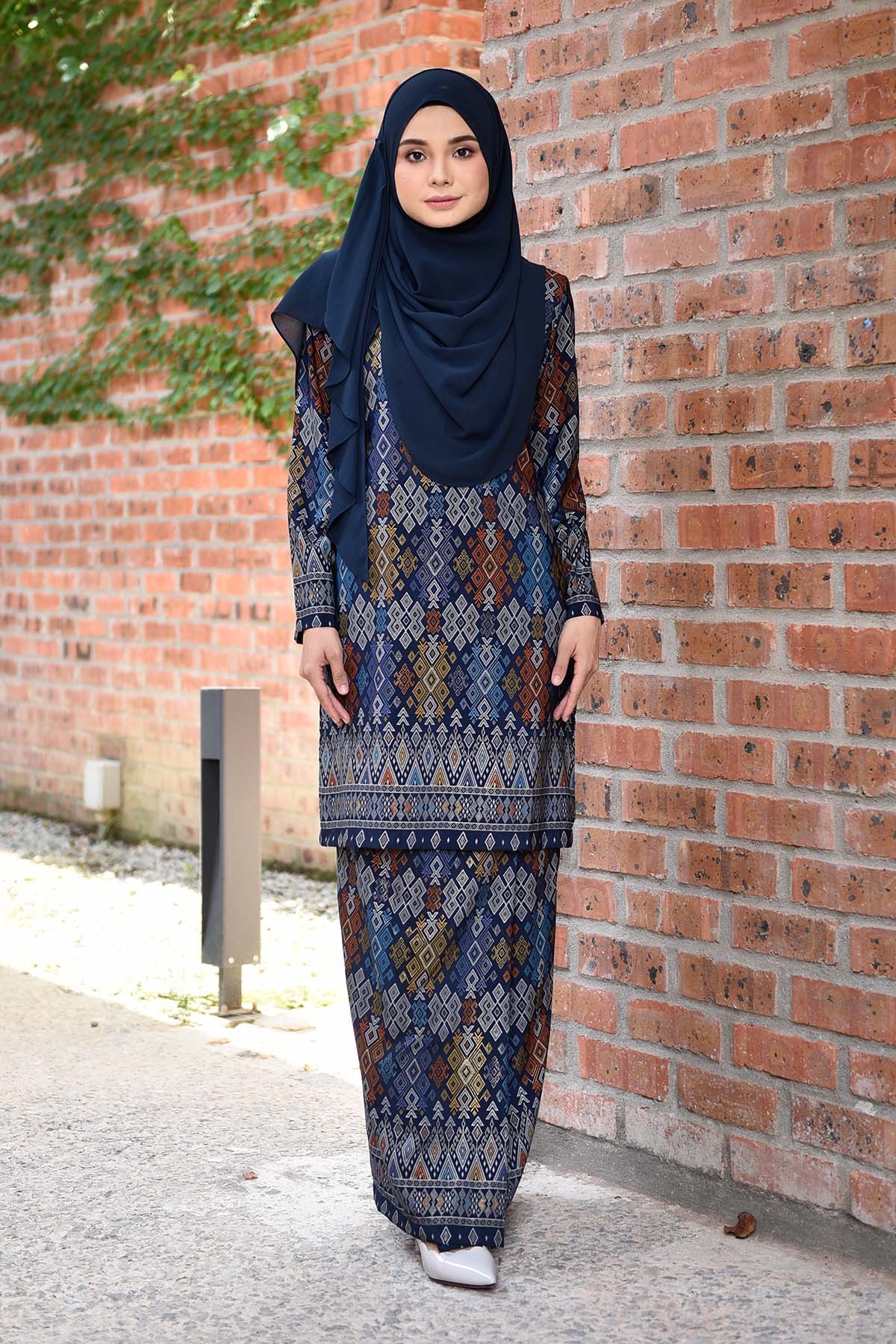 Baju Kurung Songket Luella - Blue Knight