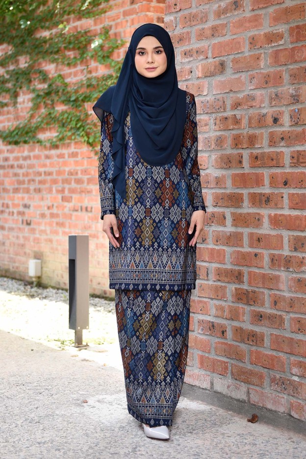 Baju Kurung Songket Luella - Blue Knight