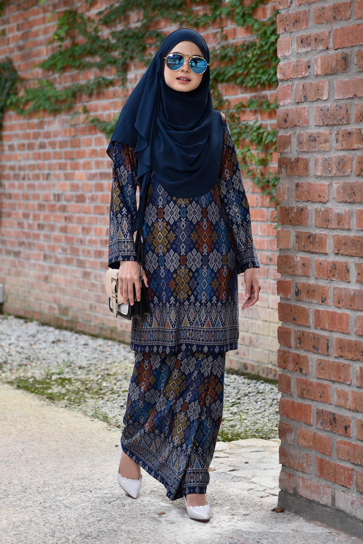 Baju Kurung Songket Luella - Blue Knight