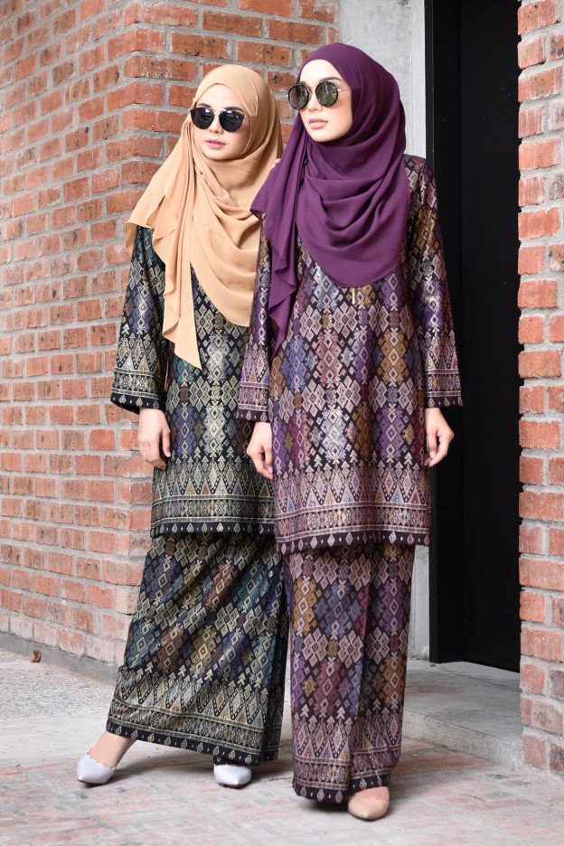 Baju Kurung Songket Luella - Black Smith