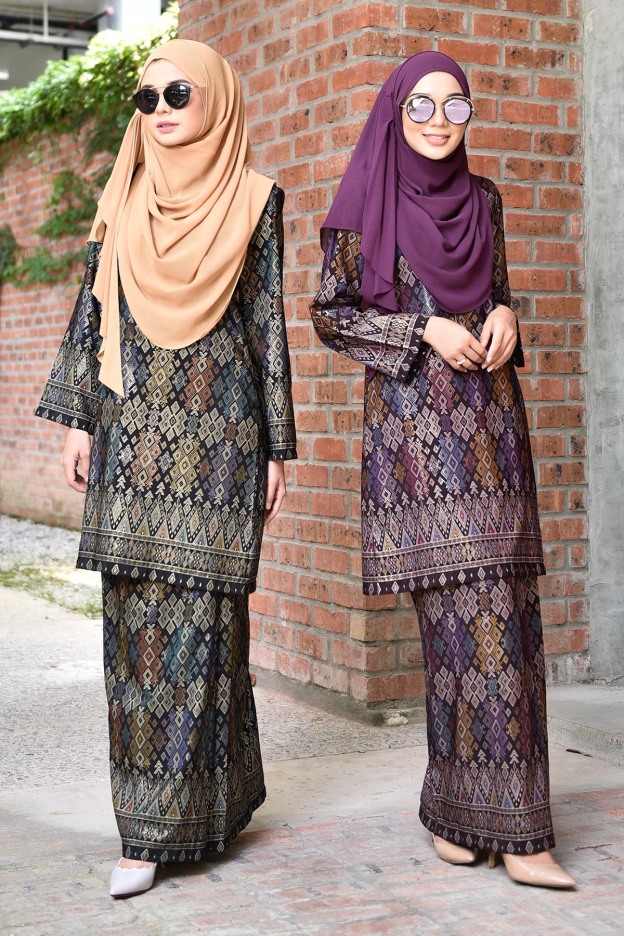 Baju Kurung Songket Luella - Black Smith