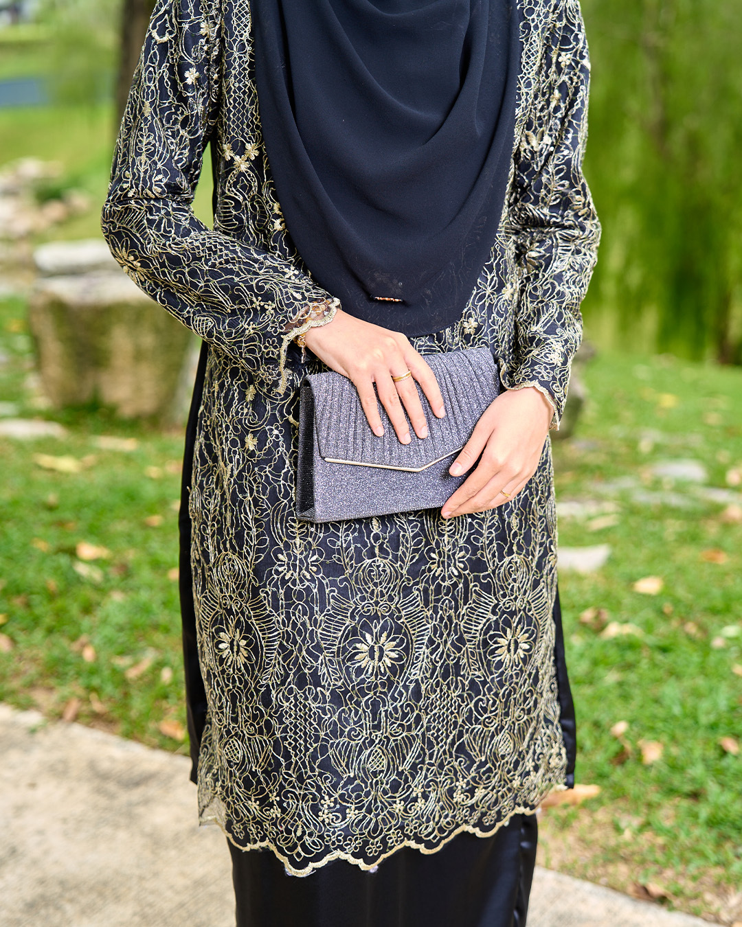 Baju Kurung Embroidery Lace Mahika