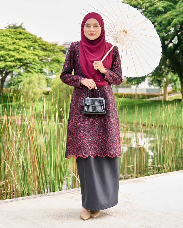 Baju Kurung Embroidery Lace Mahika