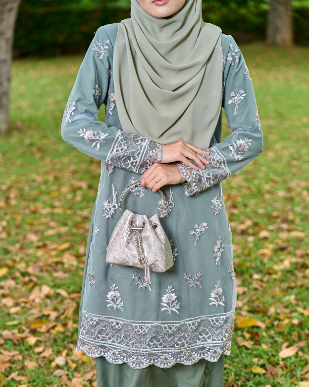 Baju Kurung Embroidery Lace Mahika