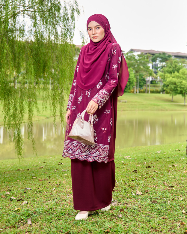 Baju Kurung Embroidery Lace Mahika
