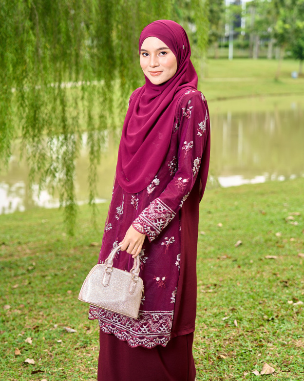 Baju Kurung Embroidery Lace Mahika