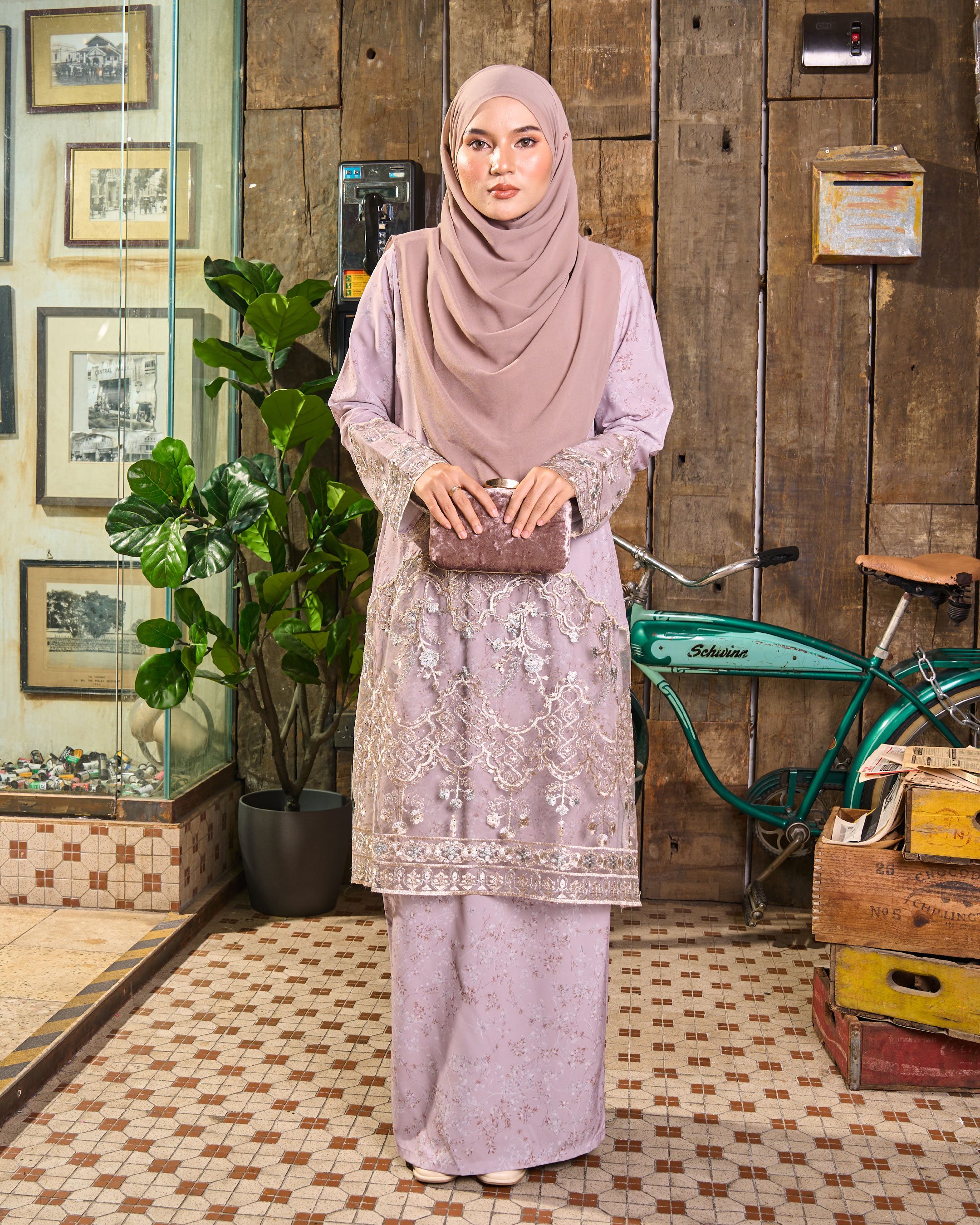 Baju Kurung Moden Sulam Lace Maryam - Zety