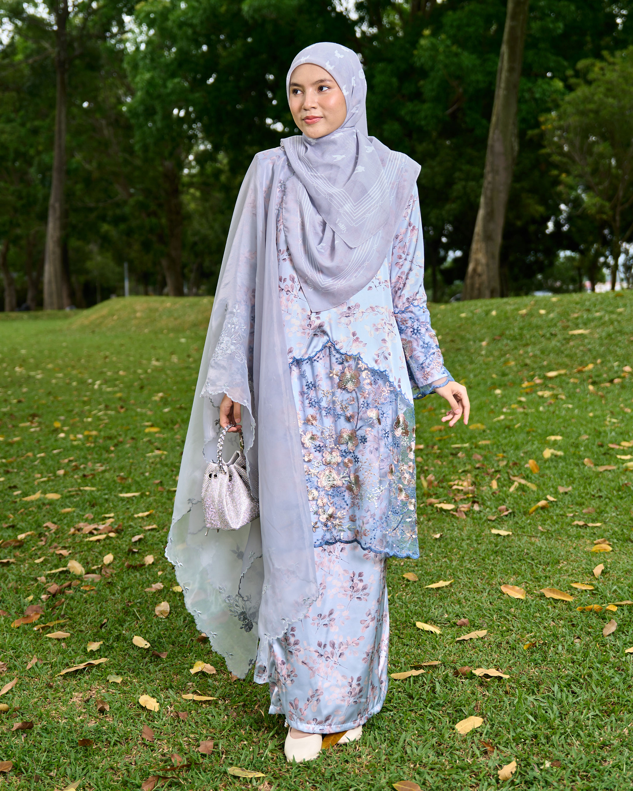 Baju Kurung Moden Sulam Lace Maryam - Malika