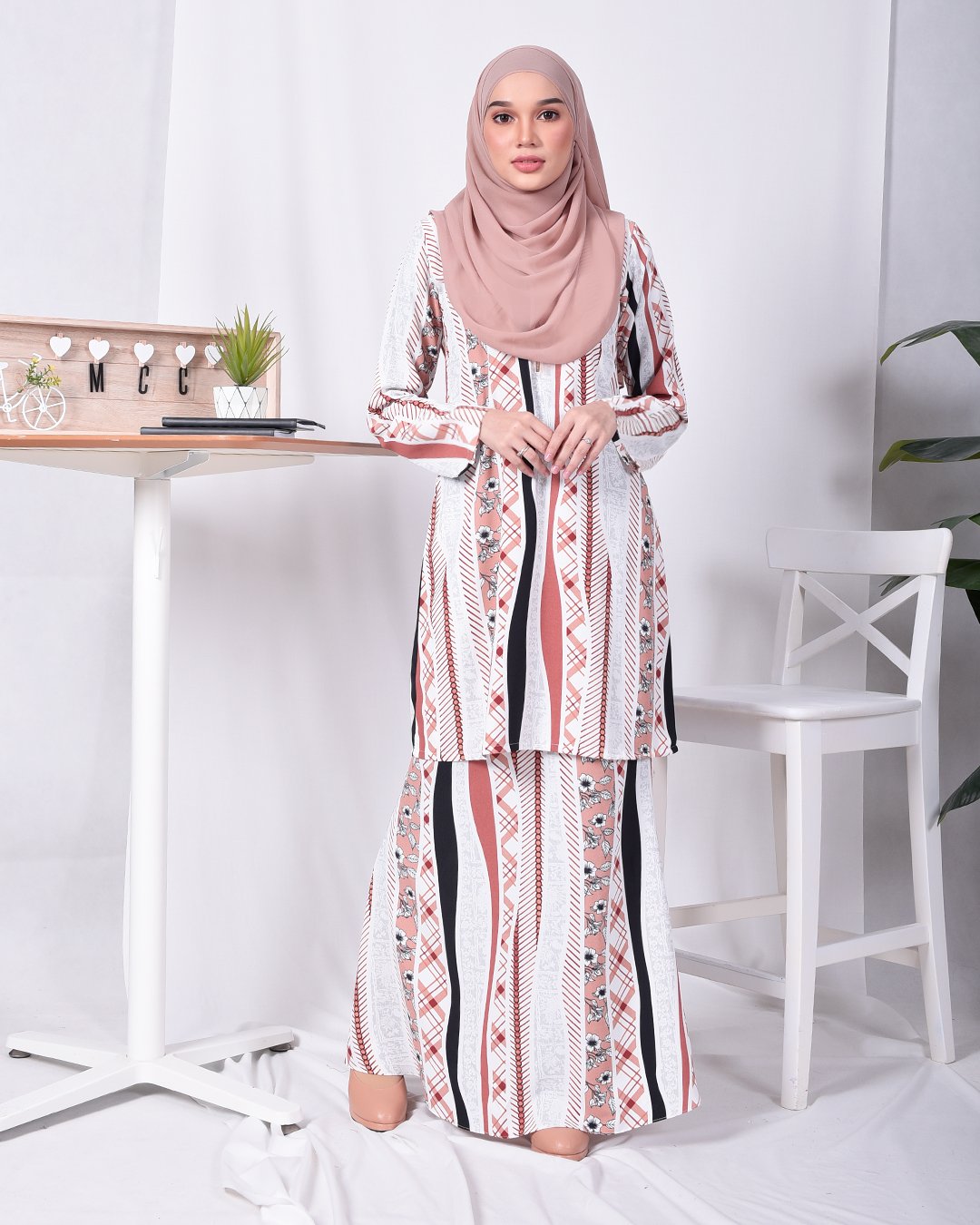 Baju Kurung Moden Tika - Brown