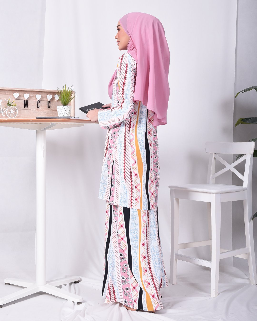 Baju Kurung Moden Tika - Pink