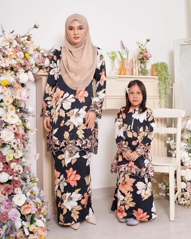 Baju Kurung Moden Sulam Velannie Kids 