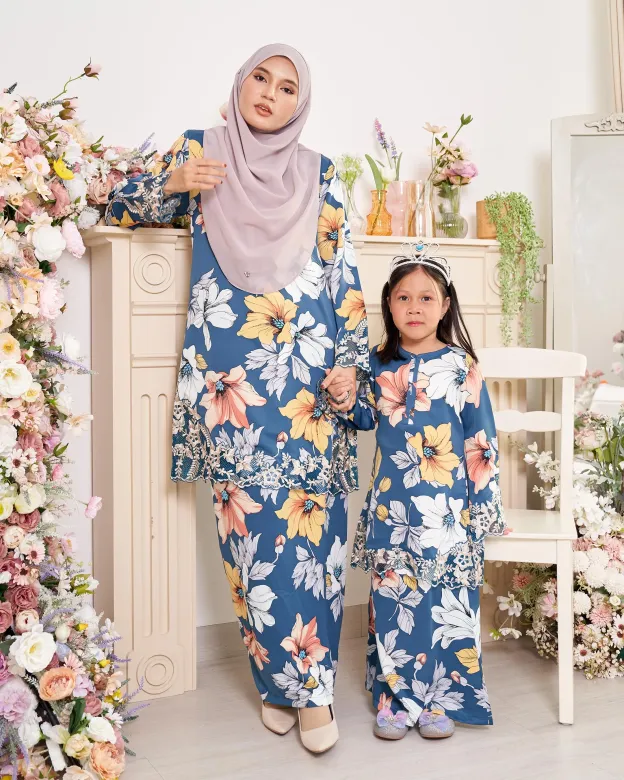 Baju Kurung Moden Sulam Velannie Kids 