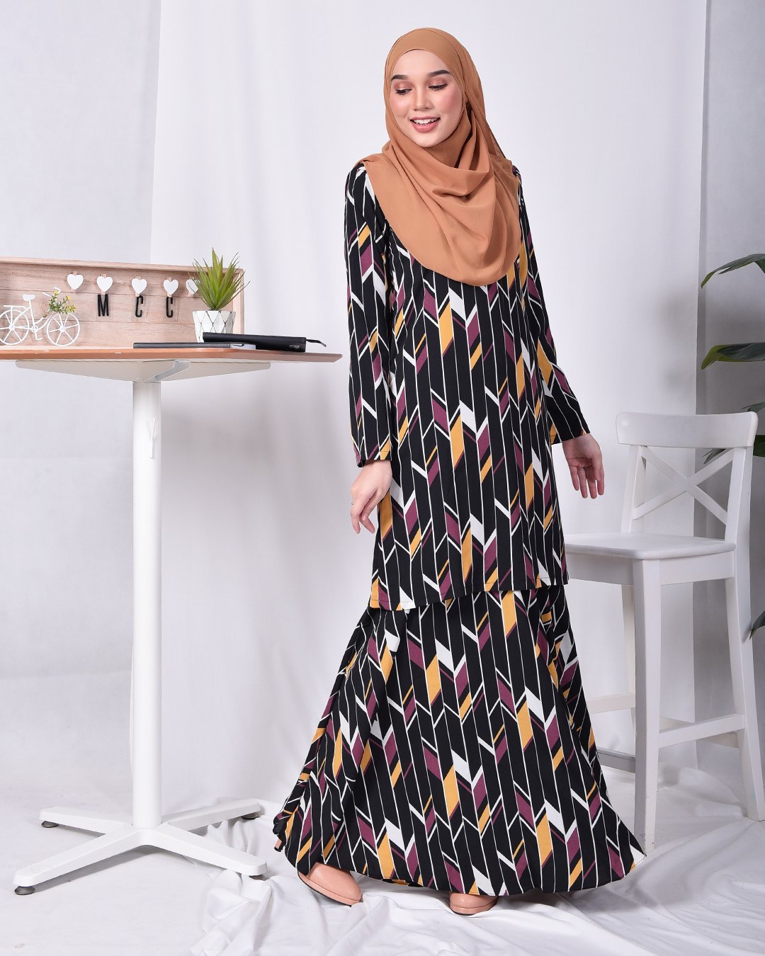 Baju Kurung Nicole - Mystery Black