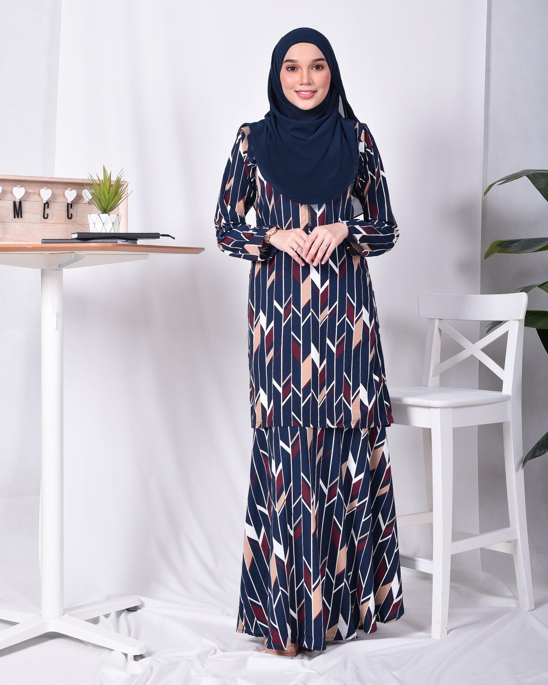 Baju Kurung Nicole - Majestic Blue