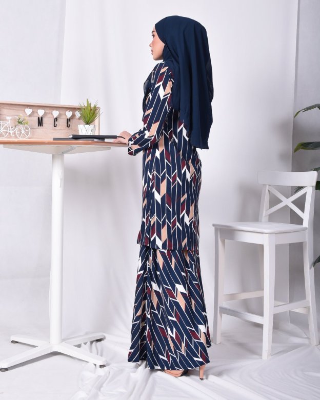 Baju Kurung Nicole - Majestic Blue