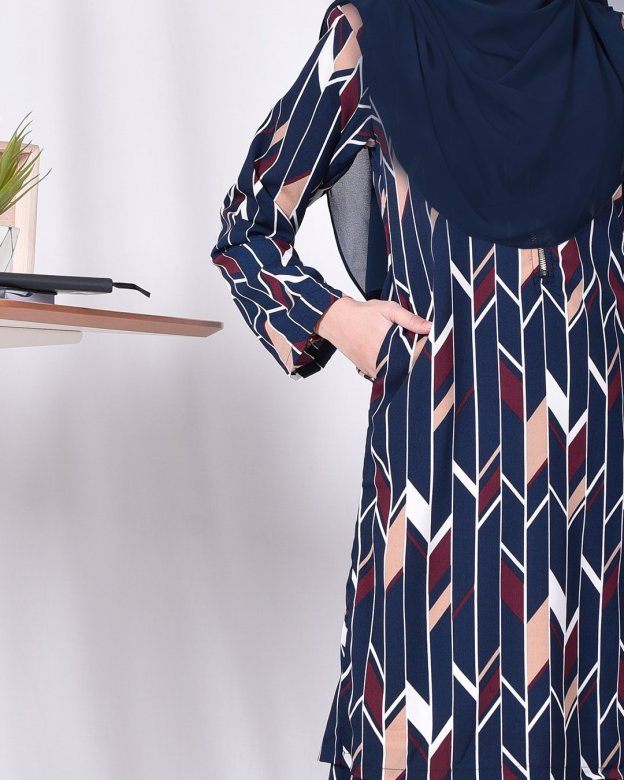 Baju Kurung Nicole - Majestic Blue