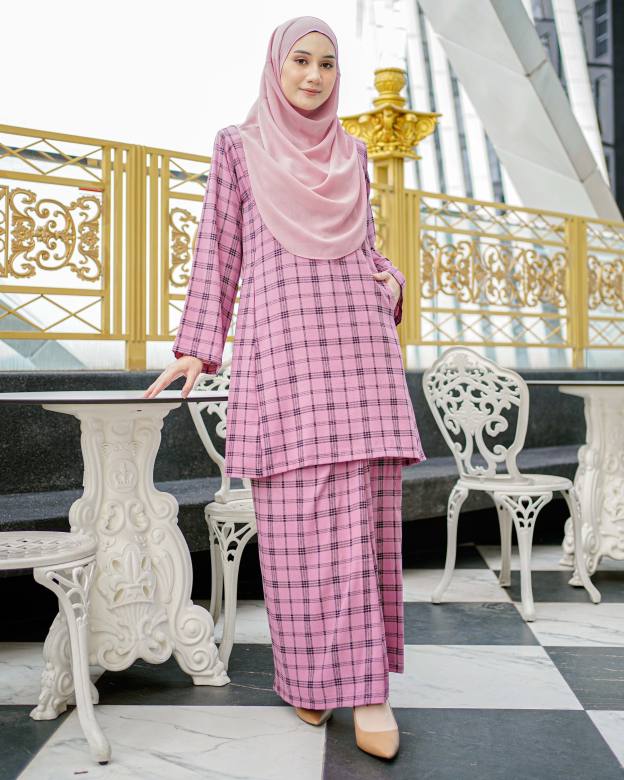 Baju Kurung Pahang Arsela - Taffy Pink