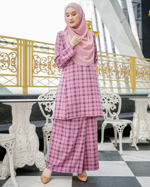 Baju Kurung Pahang Arsela - Taffy Pink