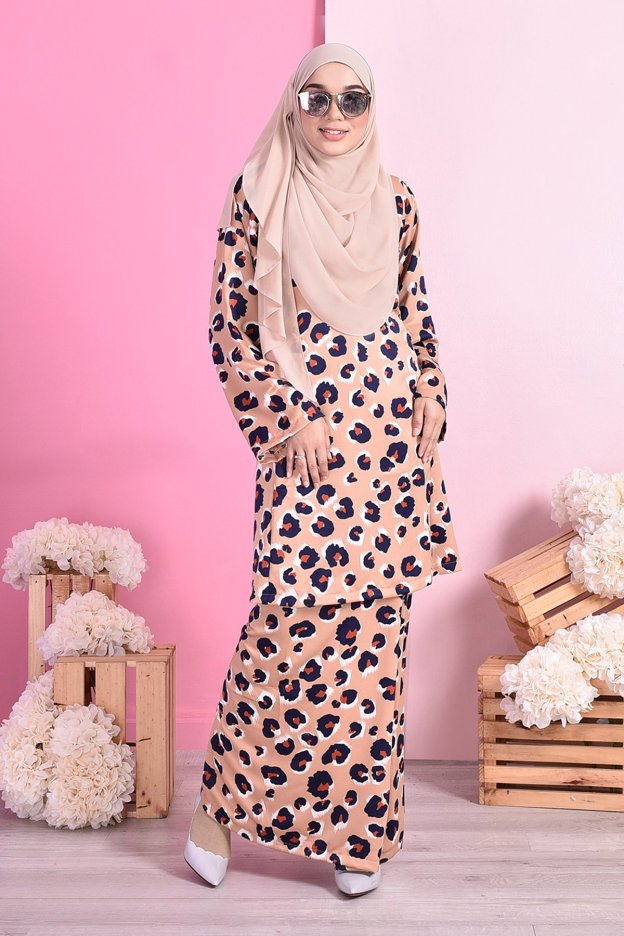 Baju Kurung Pahang Haliza - Peach
