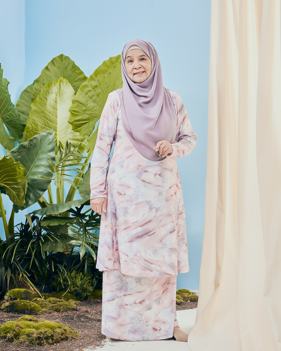 Baju Kurung Pahang Kozi Kiava - Unicorn Pink