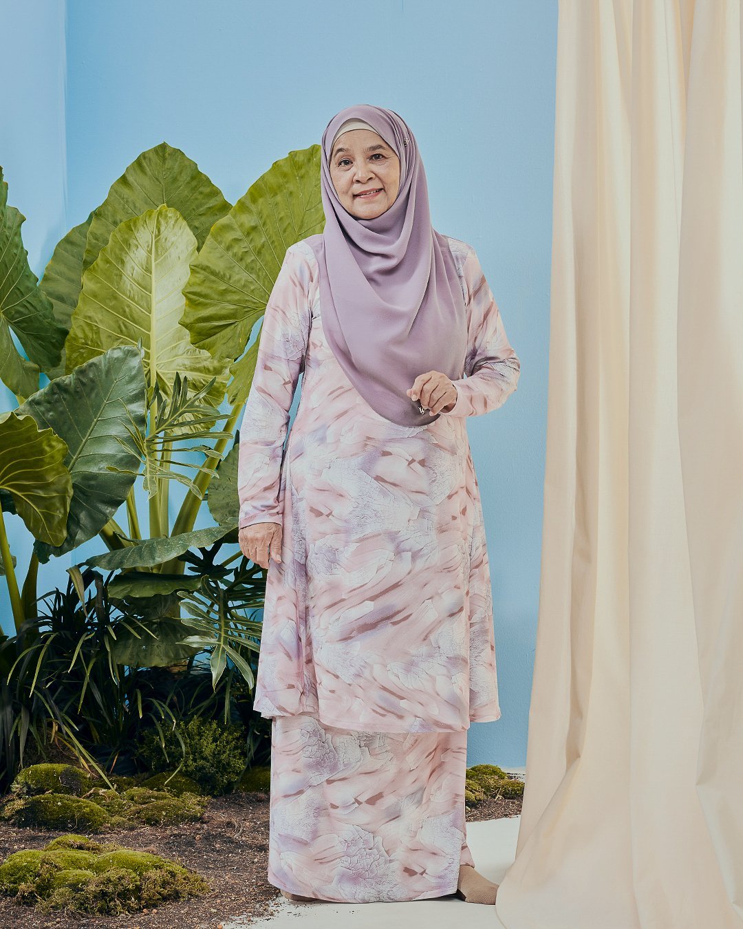 Baju Kurung Pahang Kozi Kiava - Unicorn Pink