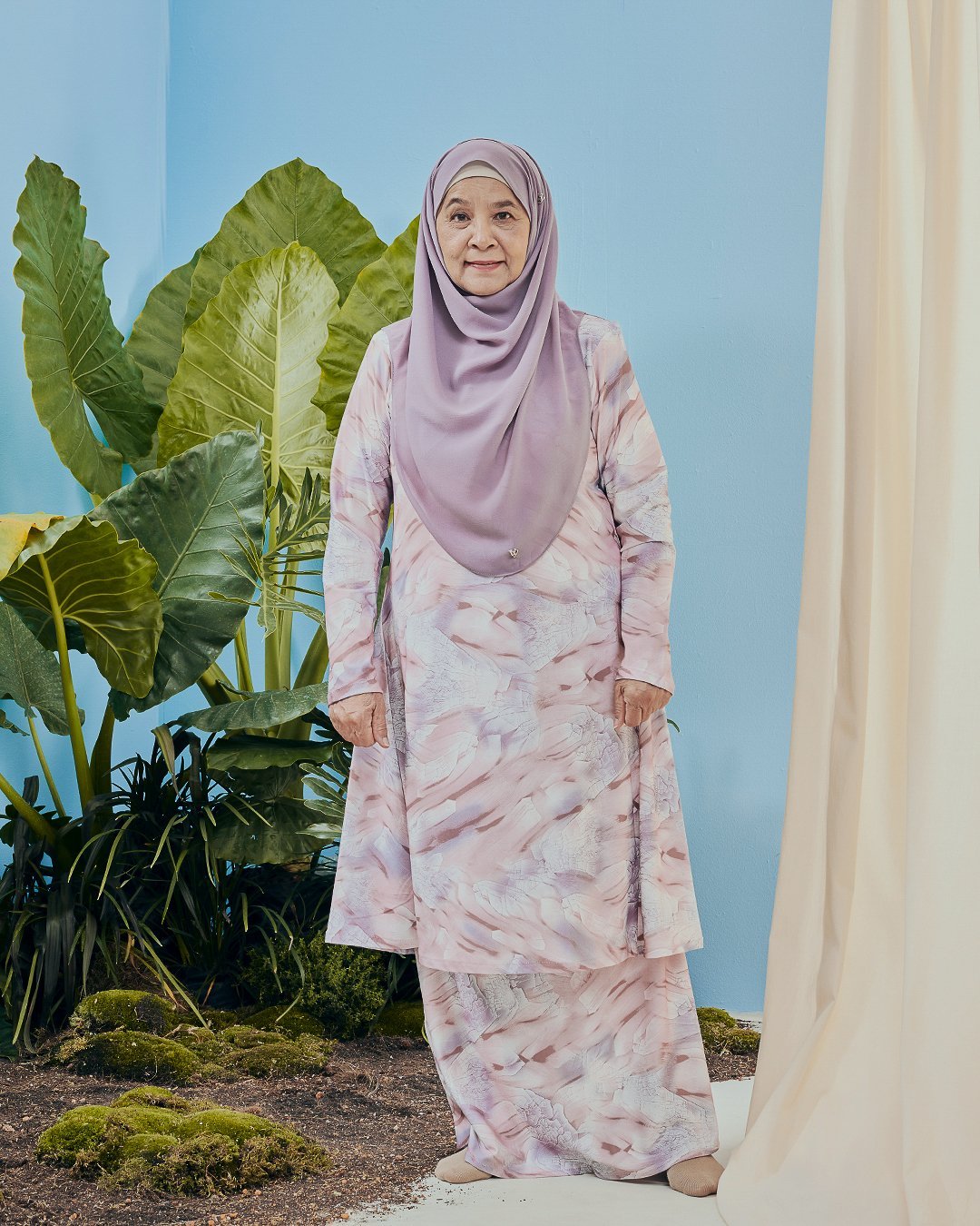 Baju Kurung Pahang Kozi Kiava - Unicorn Pink