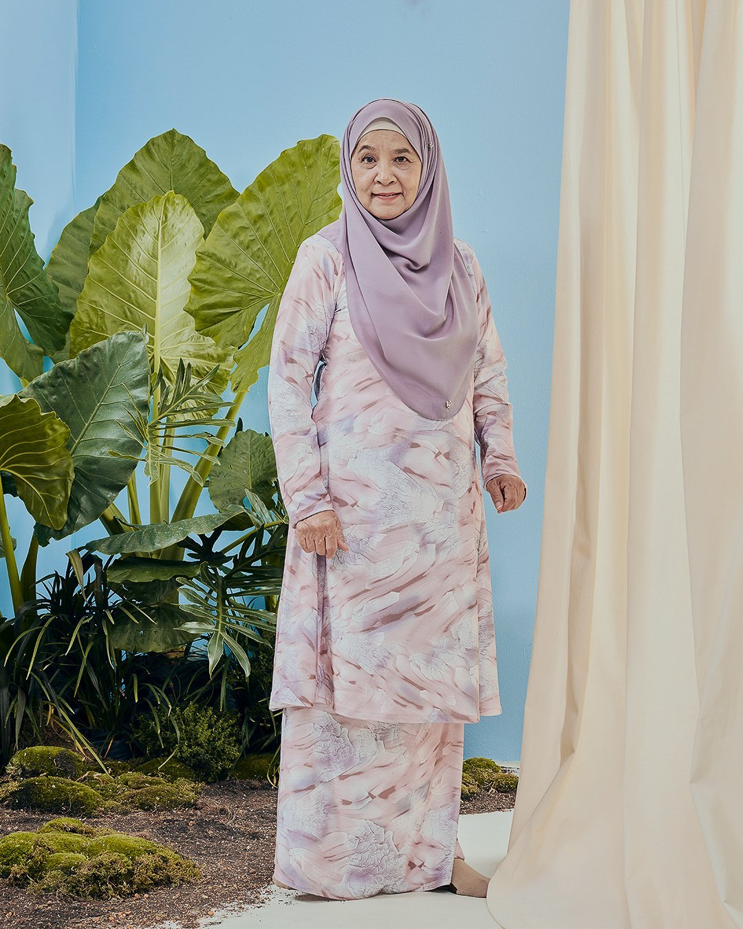 Baju Kurung Pahang Kozi Kiava - Unicorn Pink