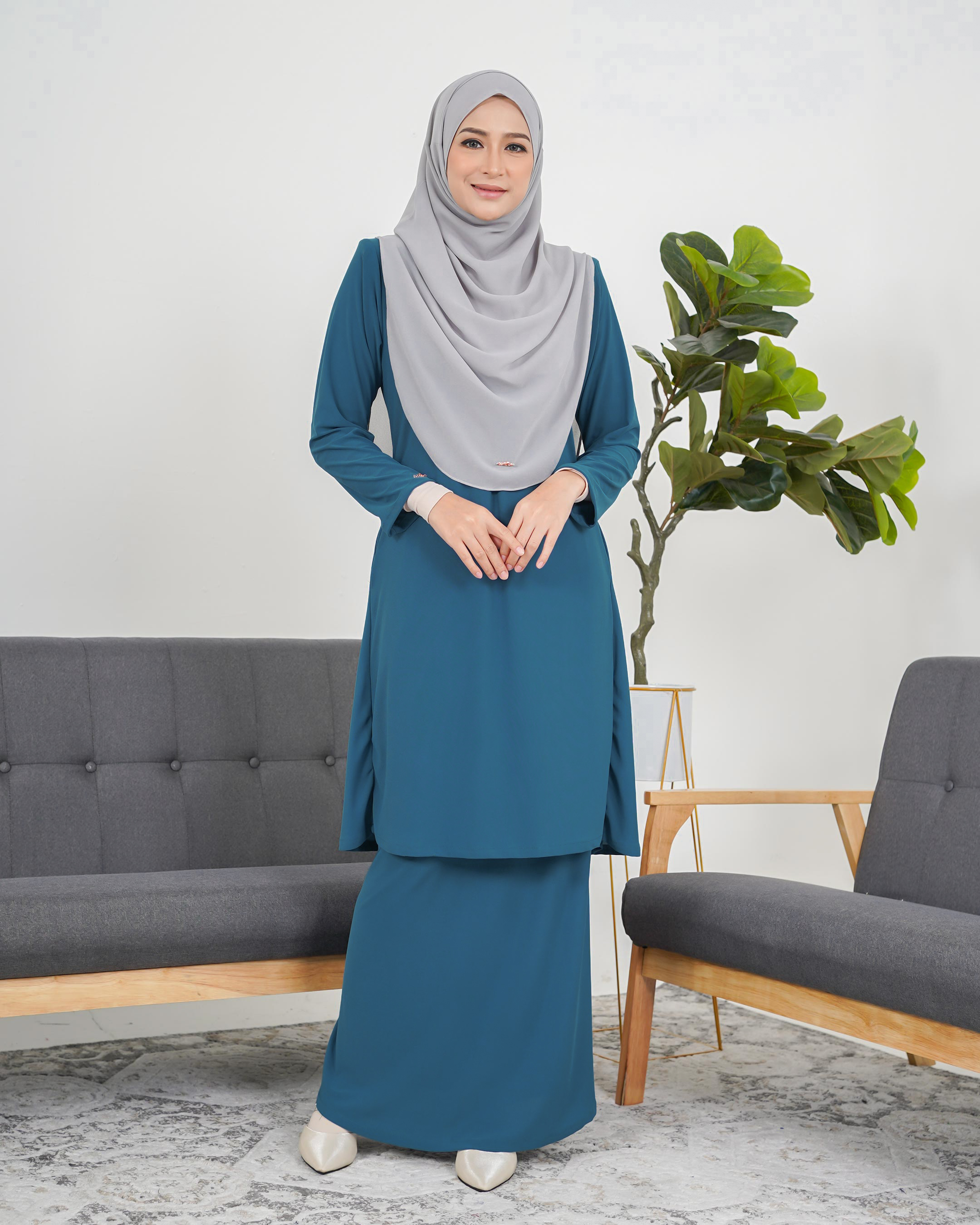 Baju Kurung Pahang Laura Plain