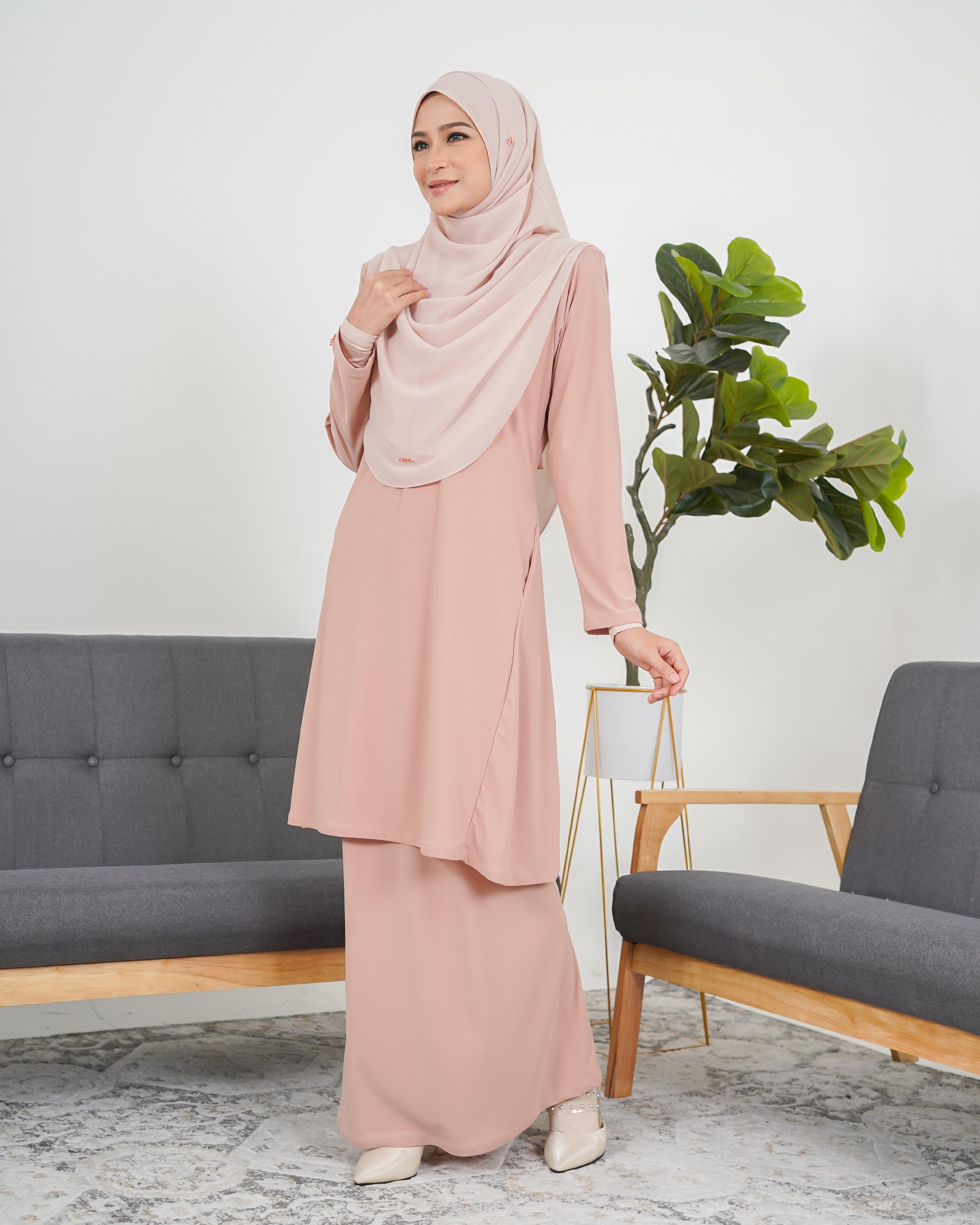 Baju Kurung Pahang Laura Plain