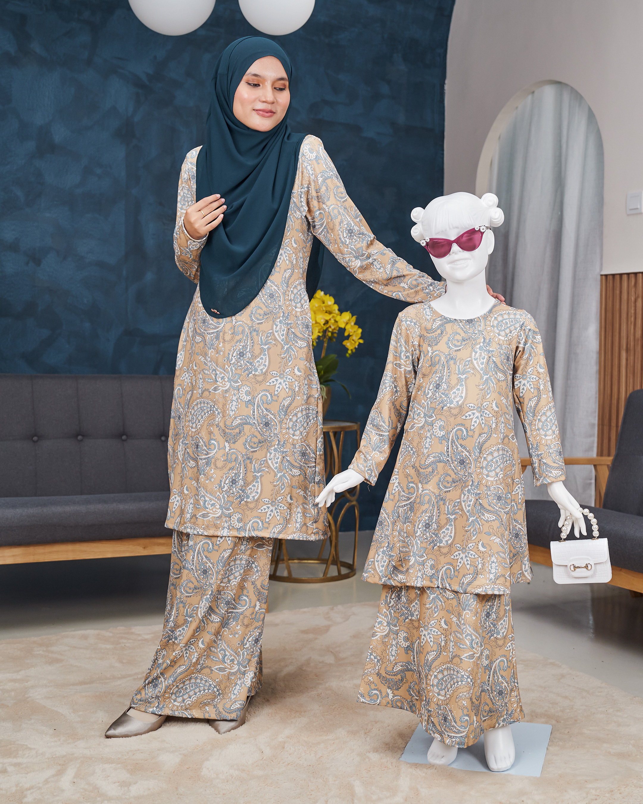 Baju Kurung Pahang Laura Printed Kids 11.0