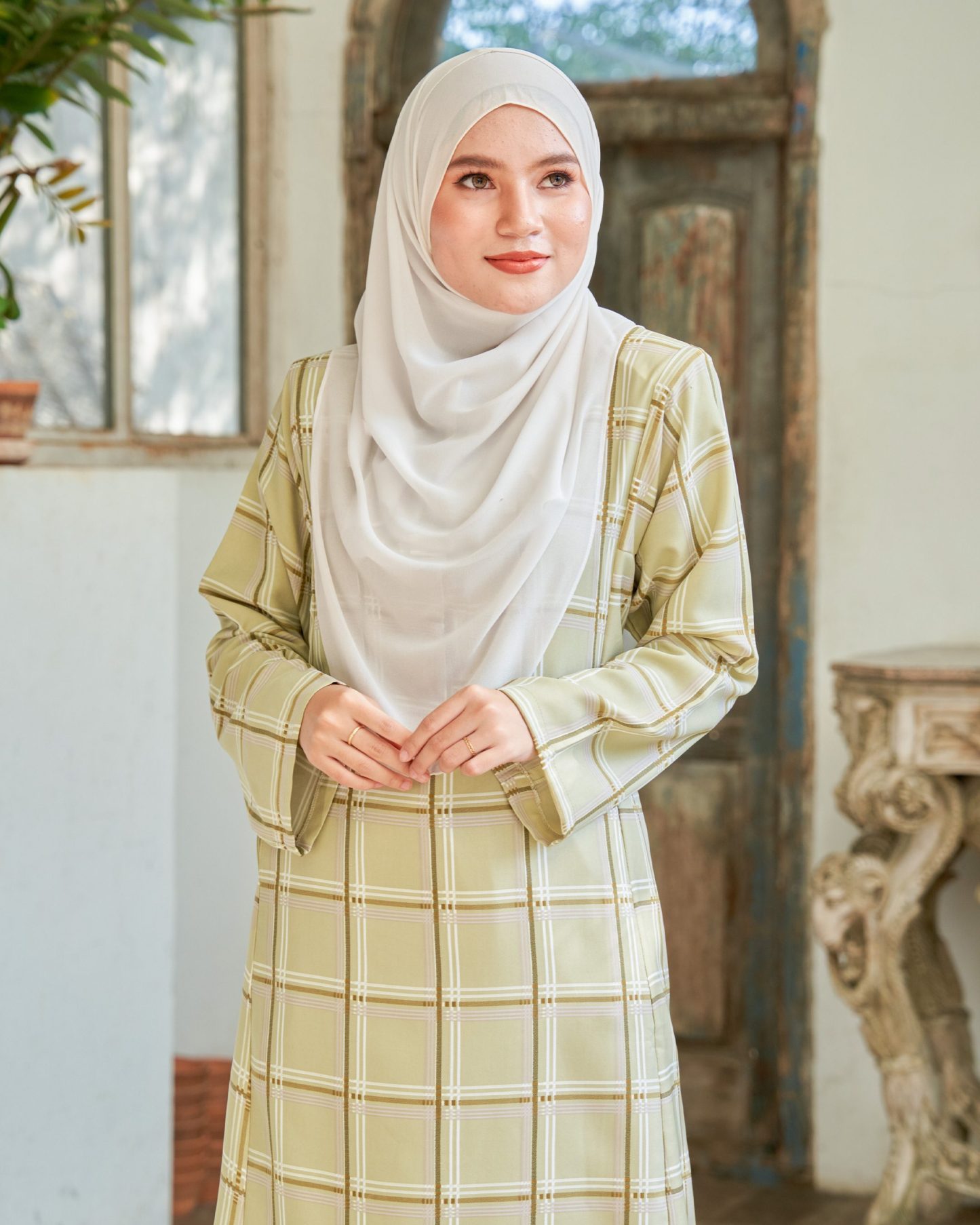 Baju Kurung Pahang Lestari - Khaki