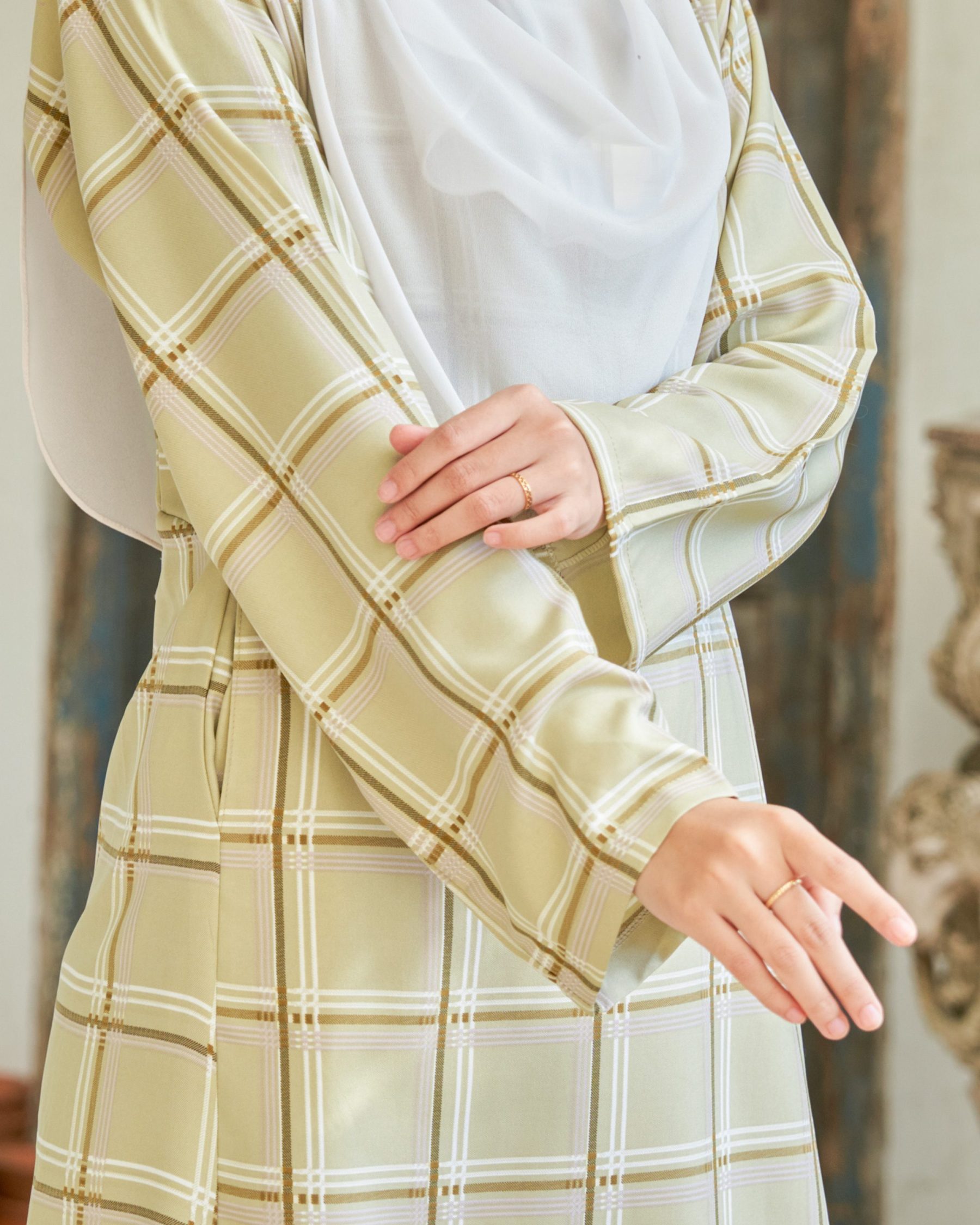 Baju Kurung Pahang Lestari - Khaki