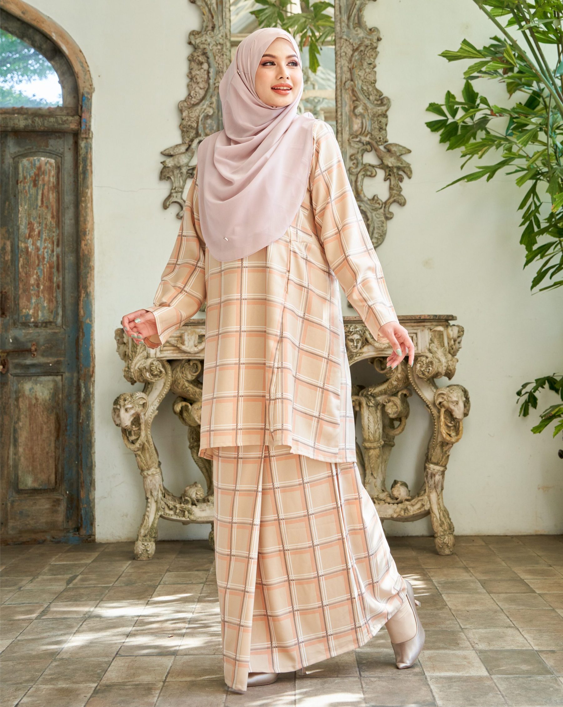 Baju Kurung Pahang Lestari - Nude Beige