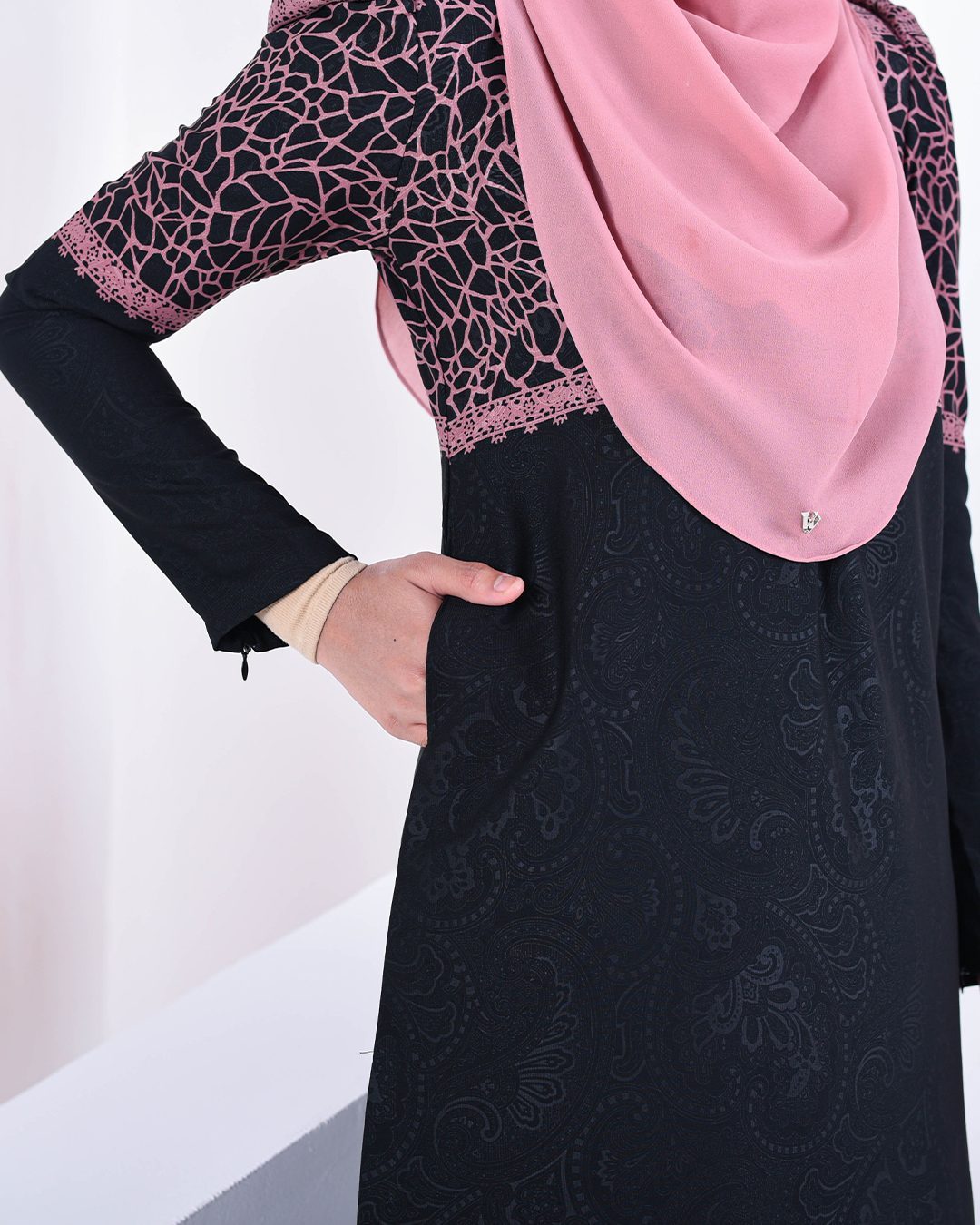 Baju Kurung Puffy Raudhah - Mulberry Purple