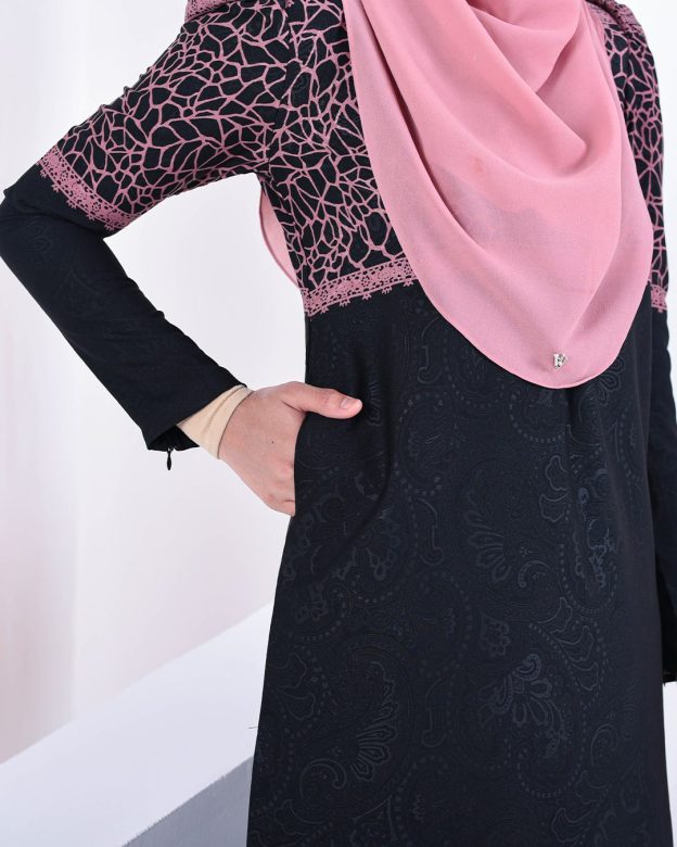 Baju Kurung Puffy Raudhah - Mulberry Purple